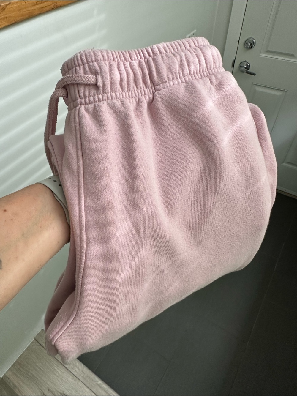 🌸 GAP Pale Pink Fleece Sweatpants - Picture 4 of 9